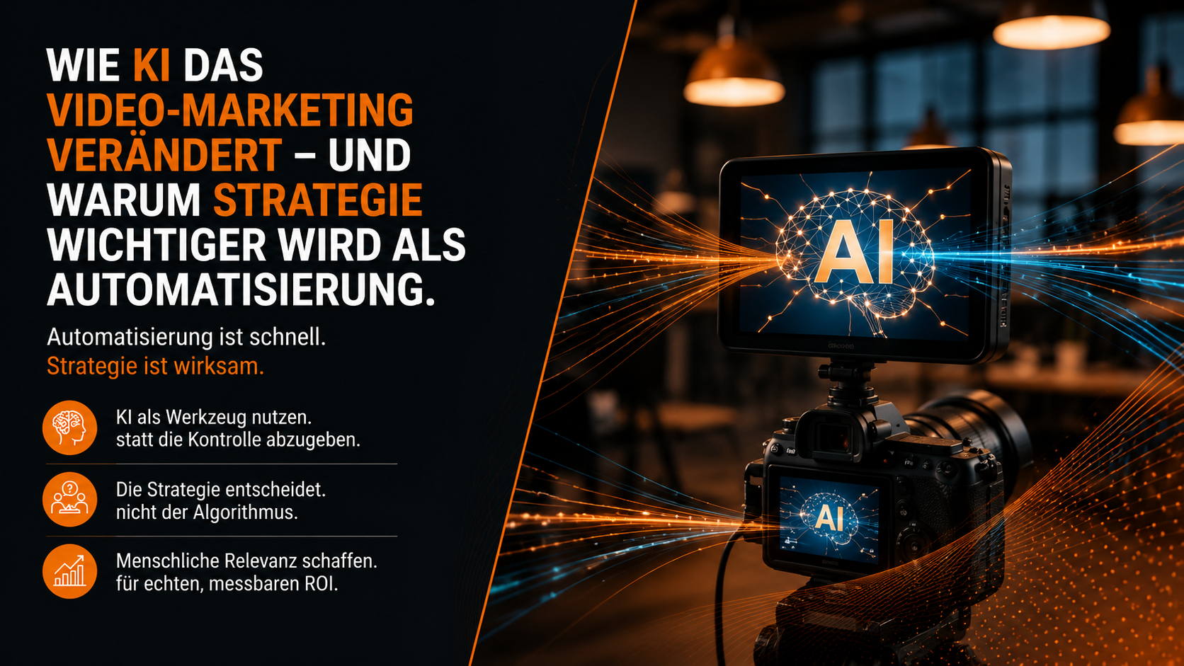 WIE KI DAS VIDEO-MARKETING VERÄNDERT: UND WARUM STRATEGIE WICHTIGER WIRD ALS AUTOMATISIERUNG